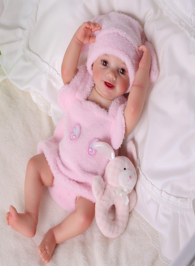 BABESIDE Drink and Wet Reborn Baby Dolls Sunny - 17 Inch Realistic Newborn Baby Girl with Soft Vinyl Full Body, Can Drink Water & Pee, Real Life Reborn Doll for Kids 3+ - Image 5